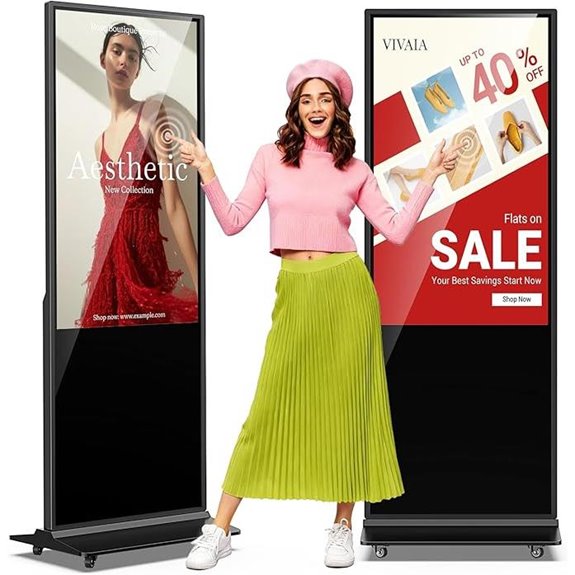 JIYANG 49 Digital Signage Touchscreen Kiosk