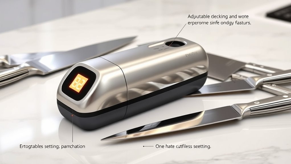 key sharpening features considered