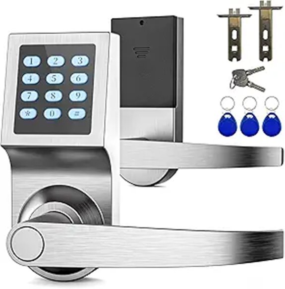 Smart Digital Door Lock with Handle and Keyless Entry