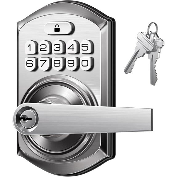TEEHO Keyless Entry Door Lock with Handle