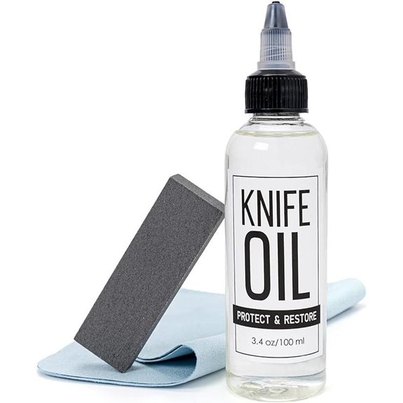 Knife Rust Remover Kit with Blade Oil (3.4 oz)