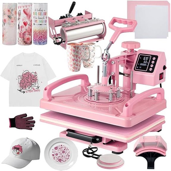 12x15 Inch 5-in-1 Heat Press Machine for T-Shirts