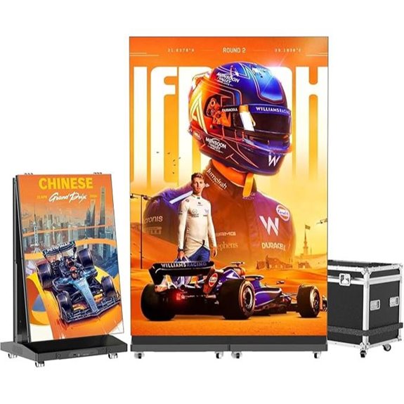 80-Inch LED Digital Signage Display with Flight Case