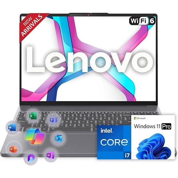 Lenovo 15.3 i7 Laptop 16GB RAM SSD WiFi 6