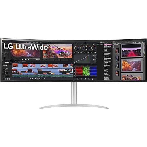 LG 49WQ95C-W UltraWide Curved Monitor with G-SYNC