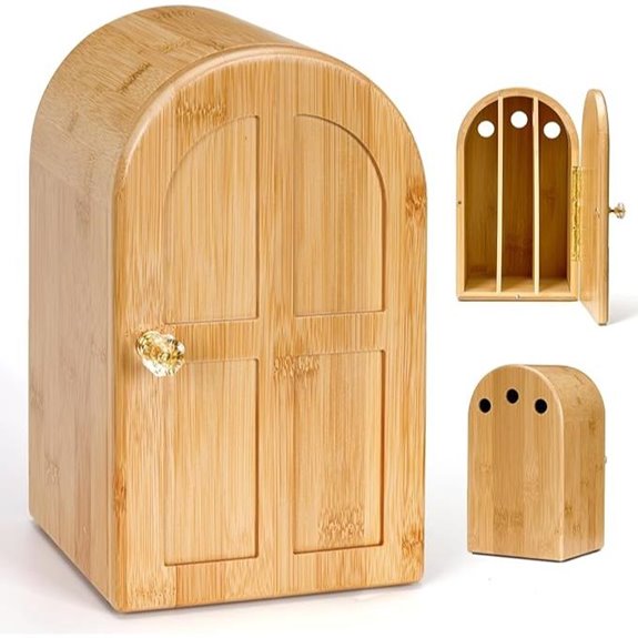 Premium Bamboo Cell Phone Jail with Charging Holes
