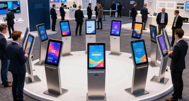 luxury portable signage kiosks