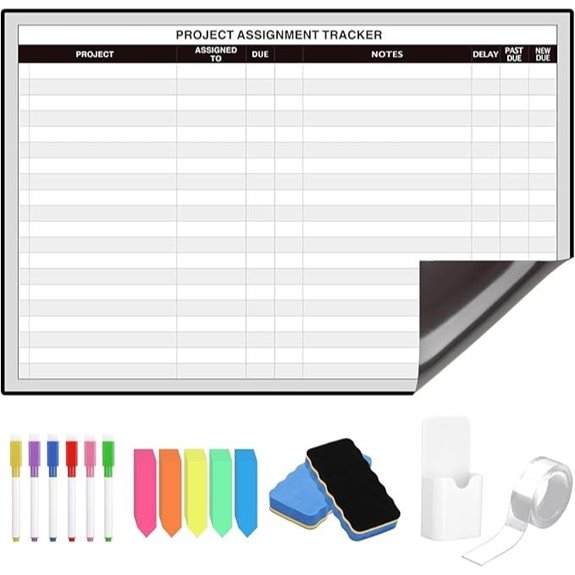 Lincia Magnetic Project Planning Whiteboard (24x36)
