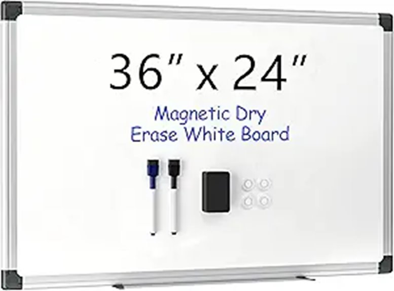 magnetic whiteboard with accessories