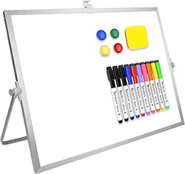 Magnetic Dry Erase Whiteboard with Stand and Accessories