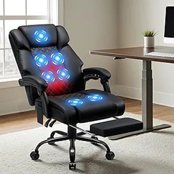 HOFFREE Massage Office Chair with Heat & Vibration