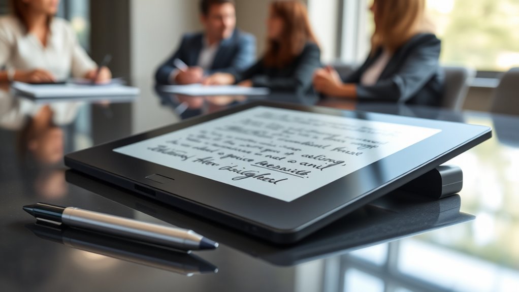 meeting friendly e ink tablets