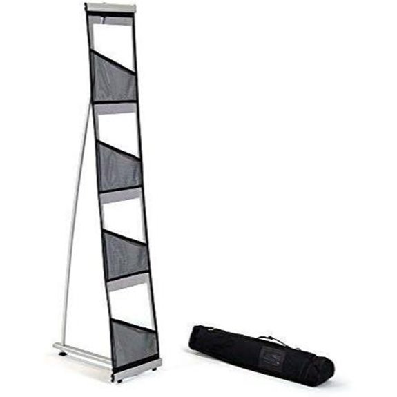 Vispronet Mesh Brochure Holder with Pockets and Carrying Bag