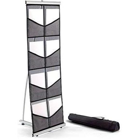 Vispronet Mesh Brochure Stand with Pockets and Bag