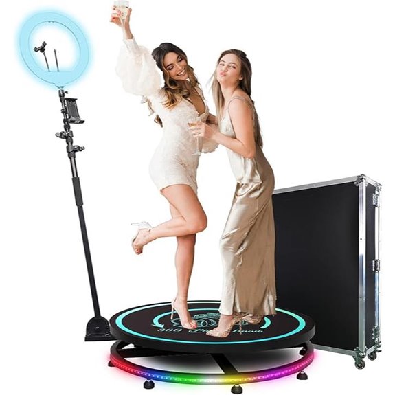 MWE 360 Photo Booth with Flight Case and Custom Logo