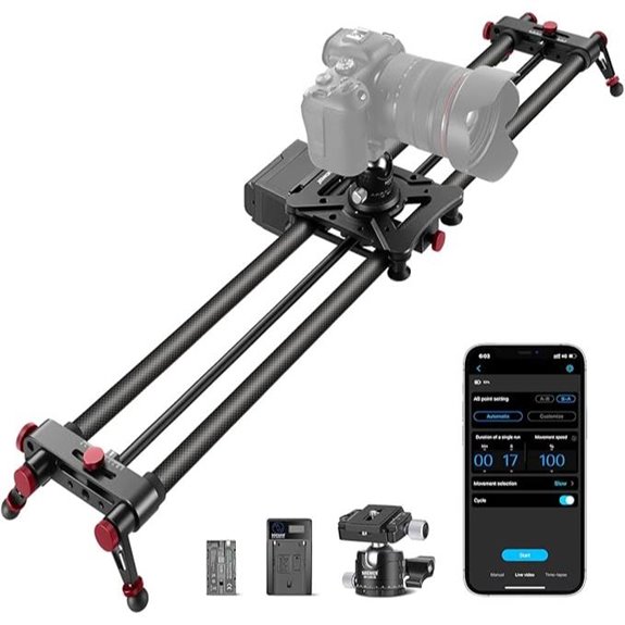 NEEWER 47.2” Motorized Camera Slider with App