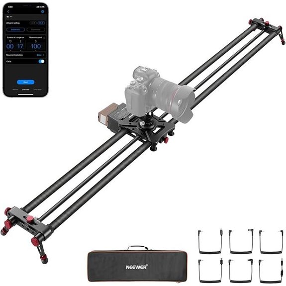 NEEWER 47.2 Motorized Camera Slider with App Control