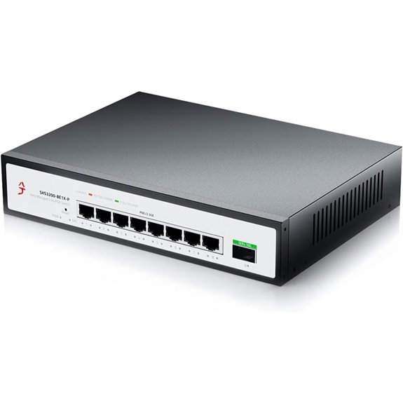 9-Port 2.5G PoE+ Ethernet Switch with VLAN/QoS