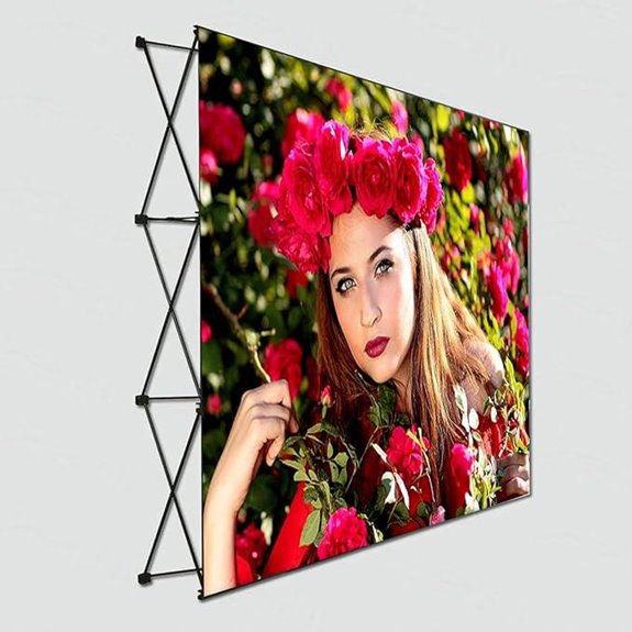 8'x10' Fabric Pop-Up Display Frame with Carrying Bag