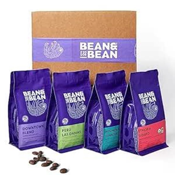 Bean & Bean World Coffee Gift Set (4 Organic Samplers)