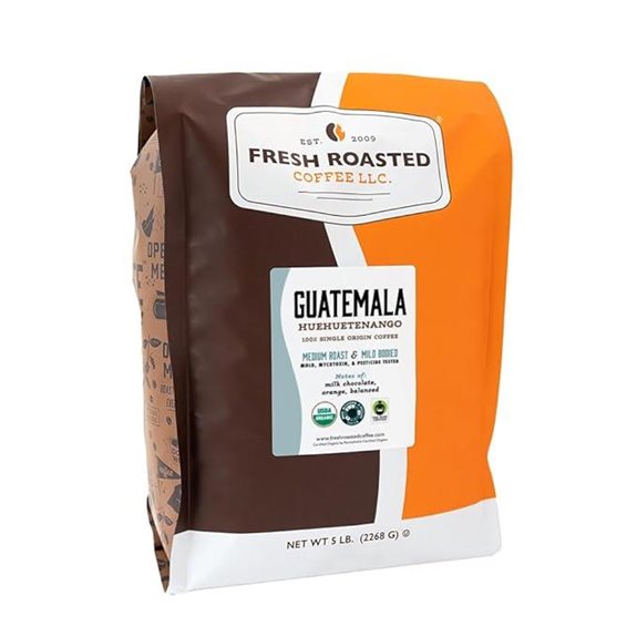 Organic Guatemala Coffee 5 lb Whole Beans