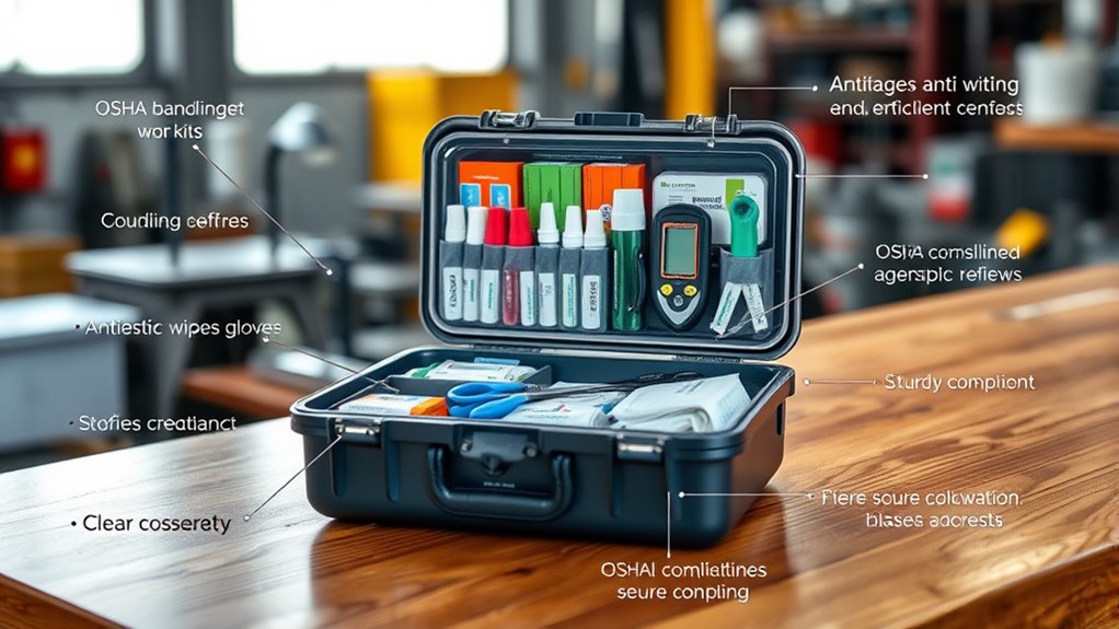 osha compliant organized first aid