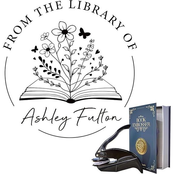 Customized Book Embosser with Storage Box Set