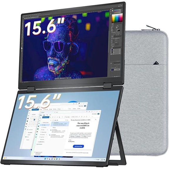 VisionOwl Portable 15.6 FHD Monitor with HDMI & USB-C