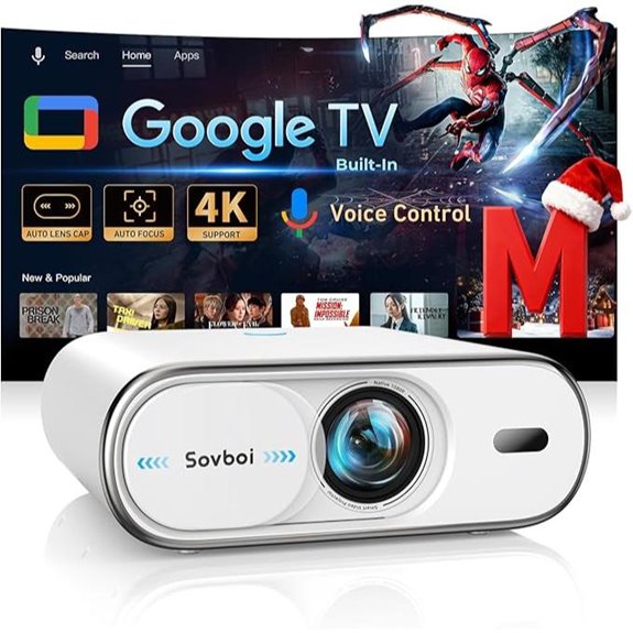 Sovboi 4K Smart Portable Projector with WiFi6