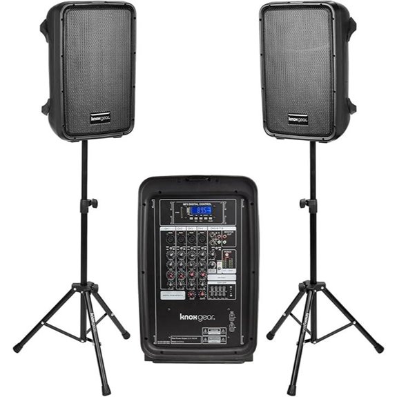 Knox Gear 8” 300W DJ PA System with Microphone