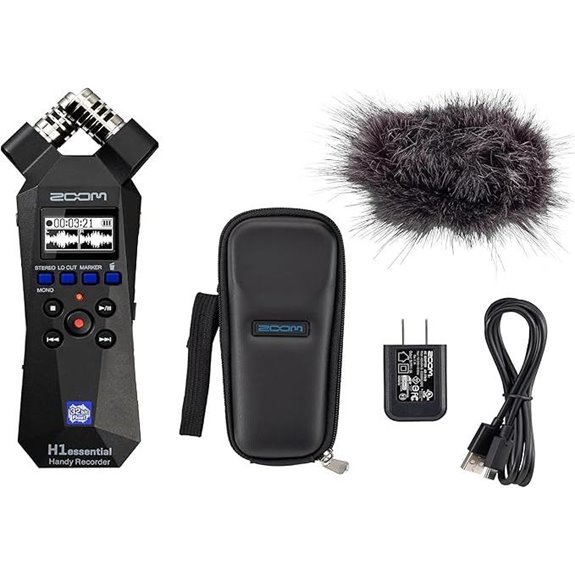 Zoom H1 Essential Portable Audio Recorder Bundle