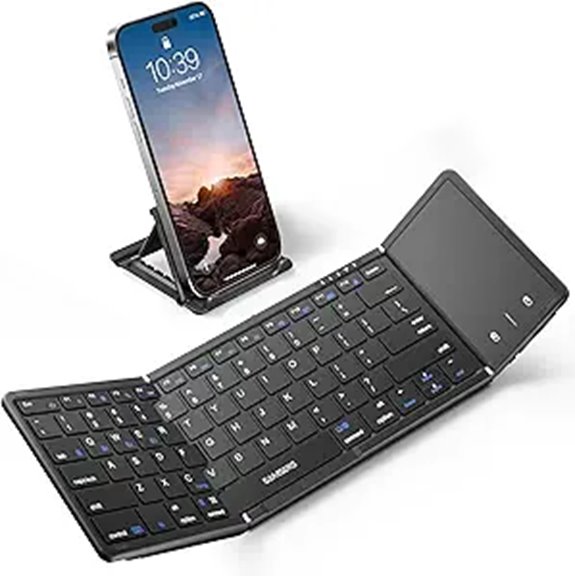Samsers Foldable Bluetooth Keyboard with Touchpad
