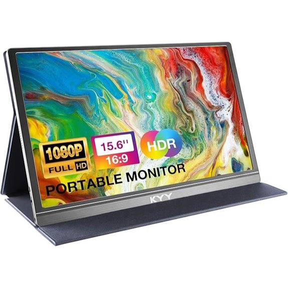 KYY 15.6 Portable FHD Monitor with Cover and Speakers