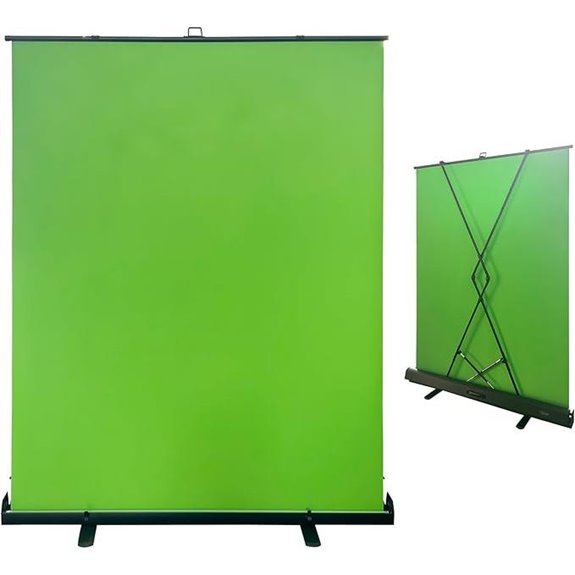 LIHONG Green Screen Collapsible Backdrop with Frame