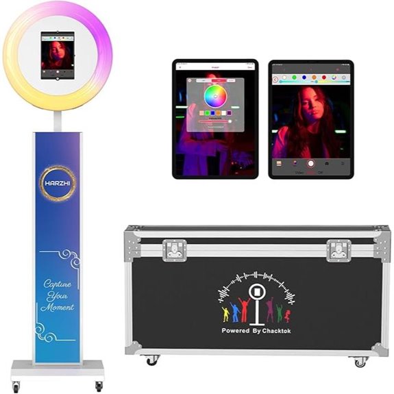 HARZHI Portable Photo Booth with iPad and Custom Logo