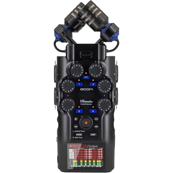 Zoom H6studio 8-Track 32-Bit Float Handy Recorder