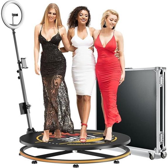 MWE 360 Photo Booth with Flight Case and RGB Light