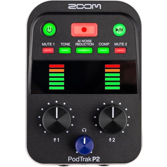 PodTrak P2 Podcast Recorder with Microphone Inputs