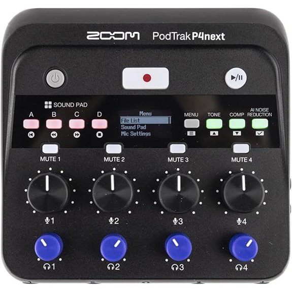 Zoom PodTrak P4next Podcast Recorder