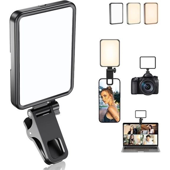 Rechargeable Portable Selfie Light for Phone and Camera