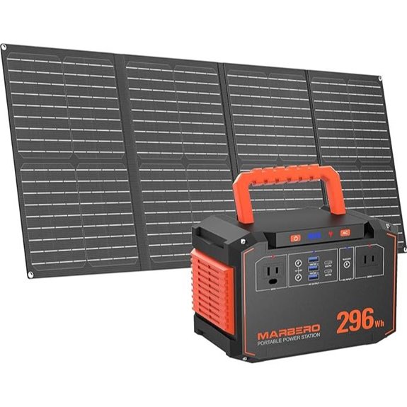 MARBERO 296Wh Solar Generator with Portable Panel Set