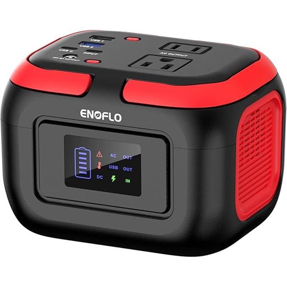 Portable Power Station with Solar and USB Outputs