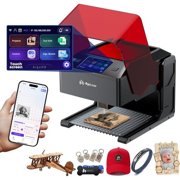 AlgoLaser Portable Laser Engraver with Touch Screen