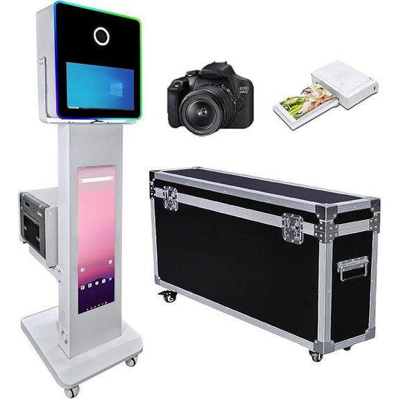 Portable 15.6 Touch Screen Photo Booth with Printer