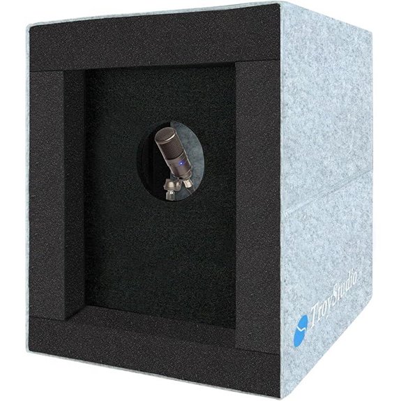 TroyStudio Portable Vocal Booth with Acoustic Foam