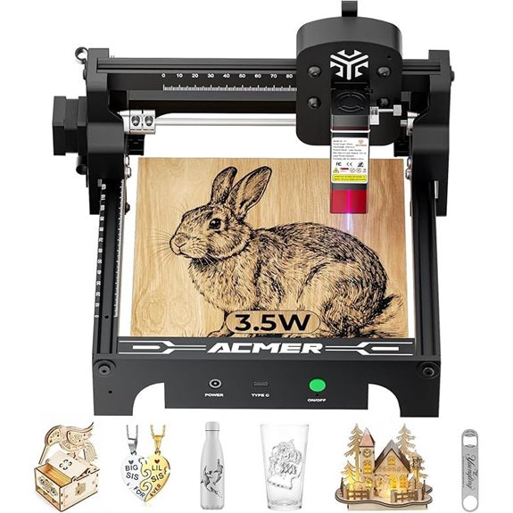 ACMER S1 Laser Engraver 3500mW for Crafts