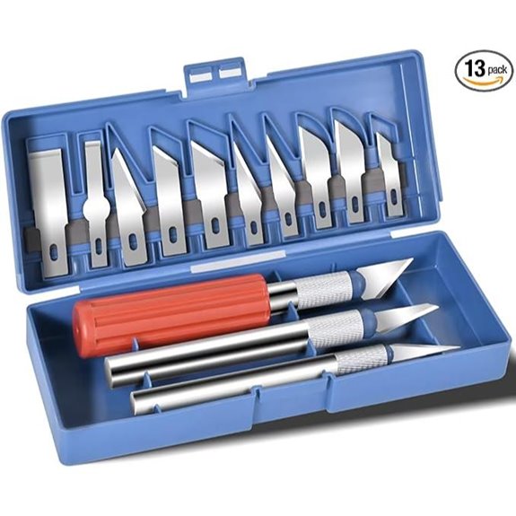 13-Piece Precision Hobby Knife Set for DIY Projects