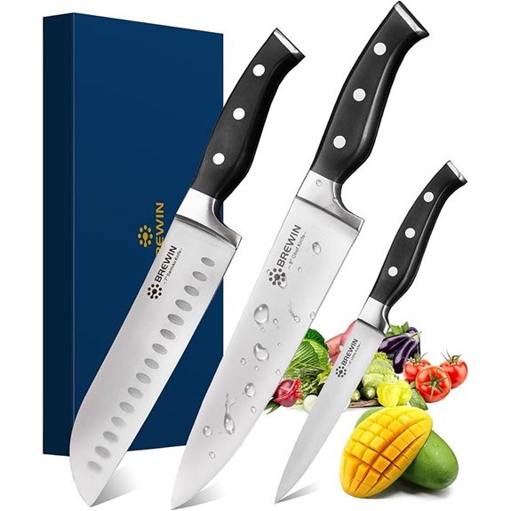 Brewin Professional Kitchen Knife Set (3-Piece)