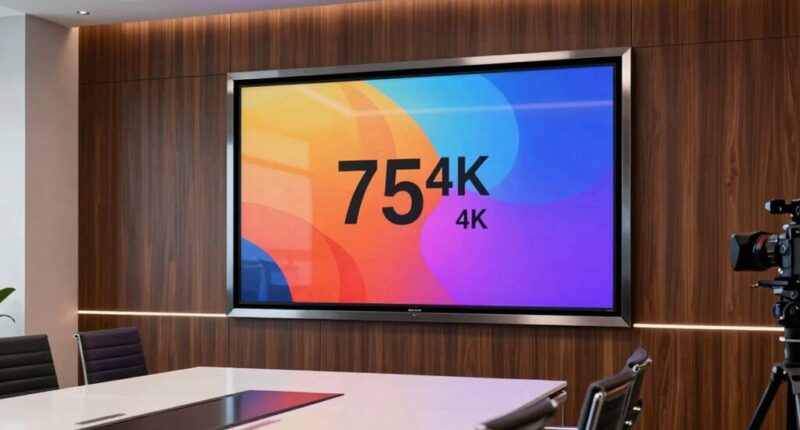 premium 75 inch 4k displays