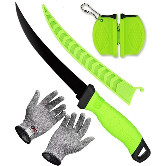 Professional 7-Inch Fish Fillet Knife with Sharpener